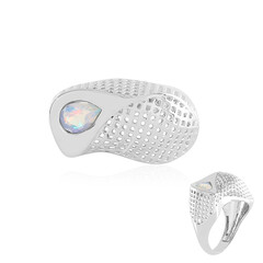 Bague en argent et Opale Welo (SAELOCANA)