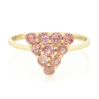 Bague en or et Saphir Padparadscha non chauffé (AMAYANI)