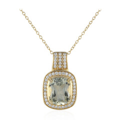 Collier en argent et Améthyste verte