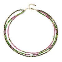 Collier en argent et Aragonite bleue (Riya)