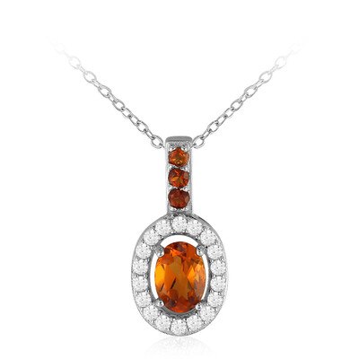 Collier en argent et Citrine Madère