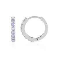 Boucles d'oreilles en argent et Tanzanite