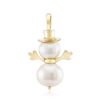 Pendentif en argent et Perle blanche de culture d'eau douce (TPC)