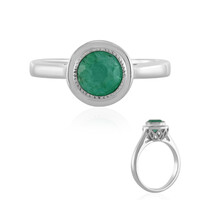Bague en argent et Emeraude de Colombie