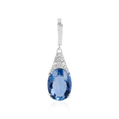 Pendentif en argent et Fluorite à couleur changeante