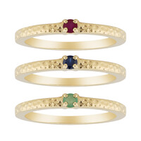 Bague en argent et Rubis