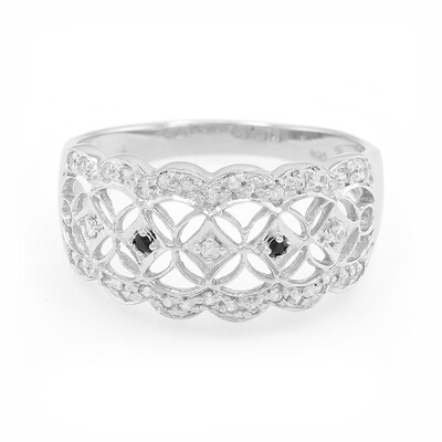 Bague en argent et Saphir blanc