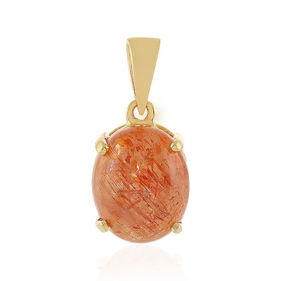 Pendentif en argent et Pierre du Soleil