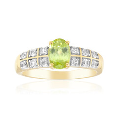 Bague en or et Sphène de Capelinha