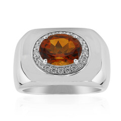 Bague en argent et Citrine Madère