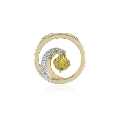 Pendentif en or et Diamant SI2 jaune