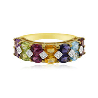Bague en argent et Grenat Rhodolite