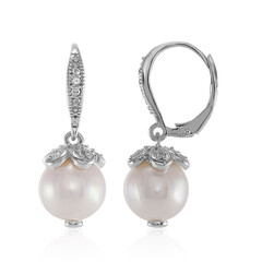 Boucles d'oreilles en argent et Perle de culture d'eau douce