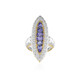 Bague en argent et Tanzanite (Gems en Vogue)