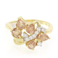 Bague en or et Saphir Padparadscha non chauffé (AMAYANI)