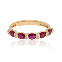 Bague en or et Rubis AAA du Mozambique (CIRARI)