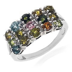 Bague en argent et Tourmaline