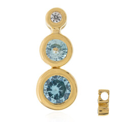 Pendentif en argent et Zircon de Ratanakiri
