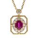Collier en or et Rubis AAA du Mozambique (CIRARI)