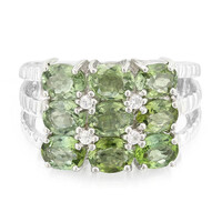 Bague en argent et Tourmaline Paraïba
