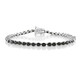 Bracelet en argent et Spinelle noir