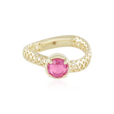 Bague en or et Saphir rose de Madagascar (Ornaments by de Melo)