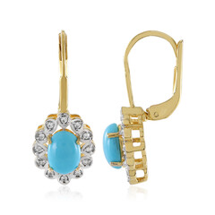 Boucles d'oreilles en argent et Turquoise Sleeping Beauty