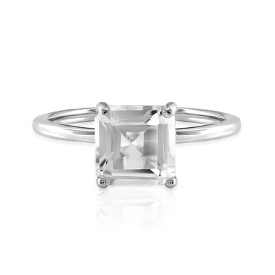 Bague en argent et Topaze blanche
