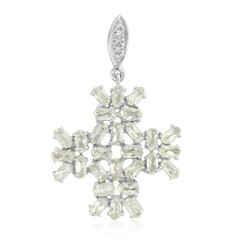 Pendentif en argent et Amblygonite