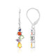 Boucles d'oreilles en argent et Saphir jaune