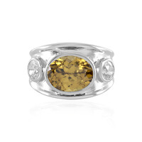 Bague en argent et Zircon jaune