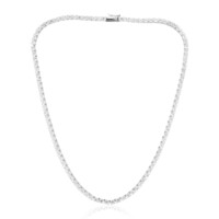 Collier en argent et Topaze blanche
