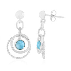 Boucles d'oreilles en argent et Larimar