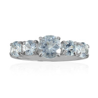 Bague en argent et Aigue-marine