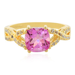Bague en argent et Topaze jubilaire
