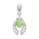 Pendentif en argent et Chrysoprase impériale