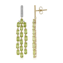 Boucles d'oreilles en argent et Péridot