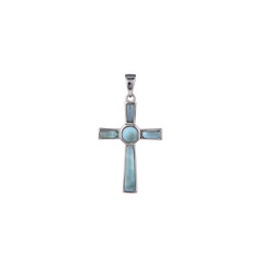 Pendentif en argent et Larimar