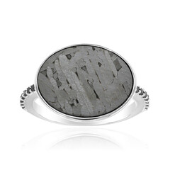 Bague en argent et Météorite d'Alétaï