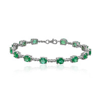 Bracelet en argent et Emeraude de Zambie