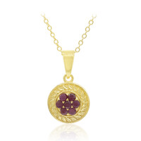 Collier en argent et Rubis