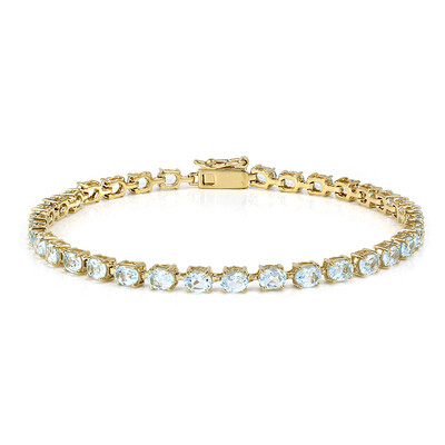 Bracelet en argent et Topaze bleu ciel