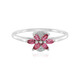 Bague en argent et Tourmaline rose du Brésil