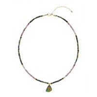 Collier en argent et Ammolite