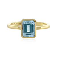 Bague en argent et Topaze bleu ciel