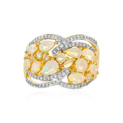 Bague en argent et Opale Welo