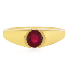 Bague en argent et Rubis de Madagascar