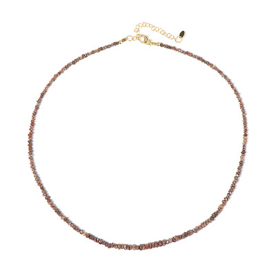 Collier en argent et Diamant chocolat