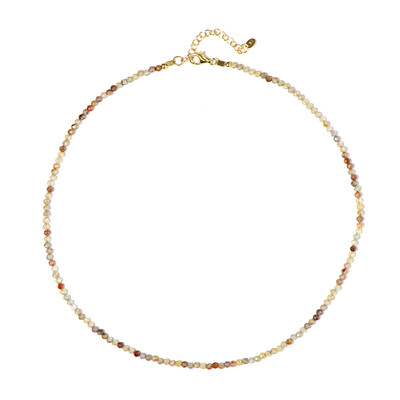 Collier en argent et Zircon jaune canari