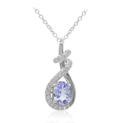 Collier en argent et Tanzanite